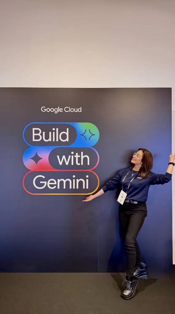 Esra Kadah at the Google Cloud Build with Gemini event installation